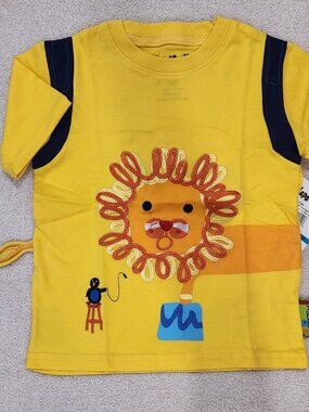 Flapdoodles - Yellow Circus Lion Tee